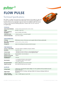 Thumbnail of document Data Sheet - FlowPulse Sensor